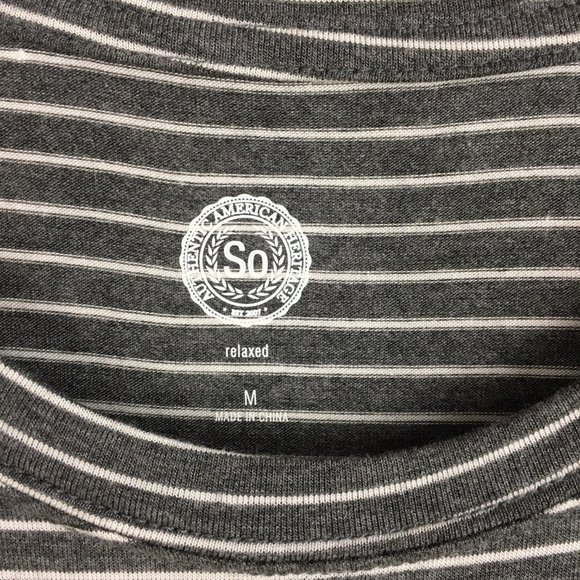 SO Tie Front Striped T-Shirt Top - Picture 4 of 9